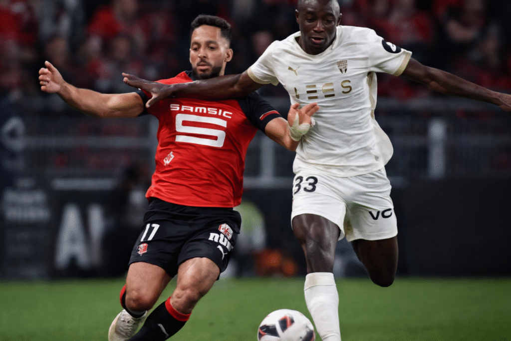 Momento decisivo de Rennes vs Nice na Ligue 1 2025/26